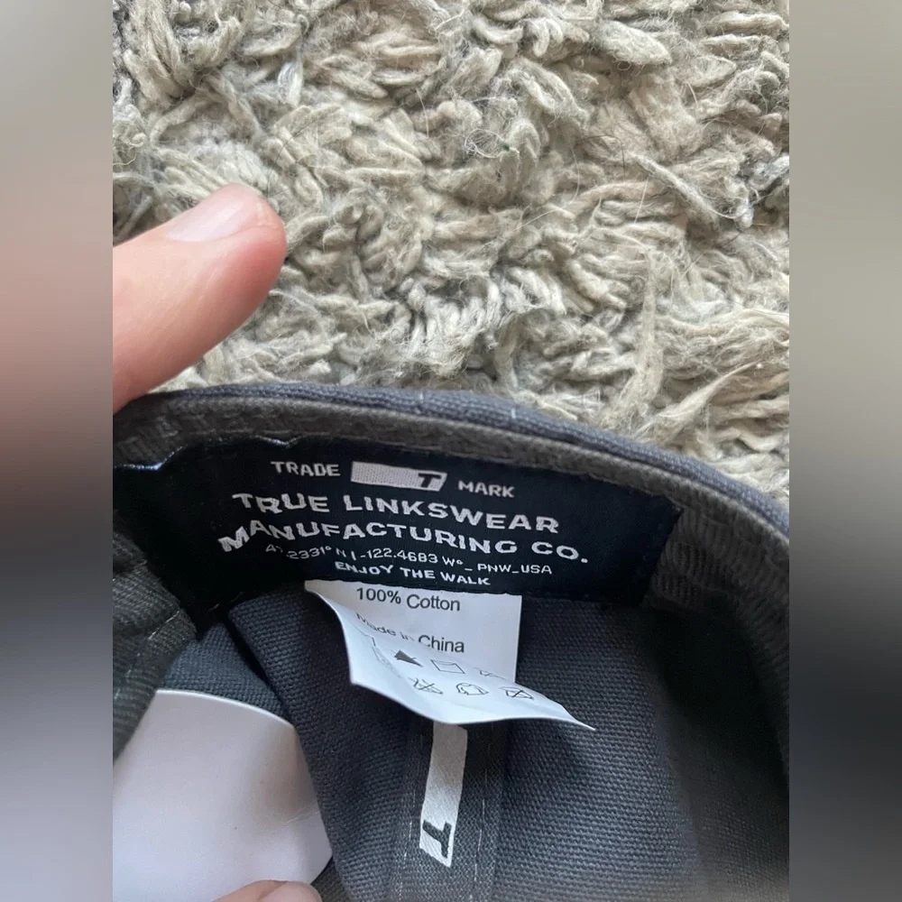 True Canvas Five Panel SnapBack / charcoal / enjoy the walk/ NWT - Picture 5 of 6